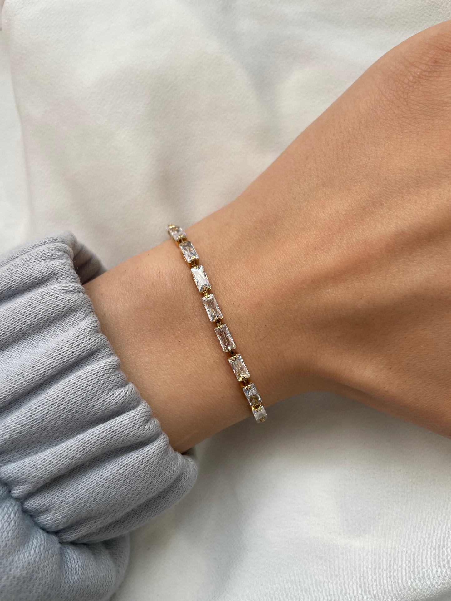 Tennisarmband aus Edelstahl
