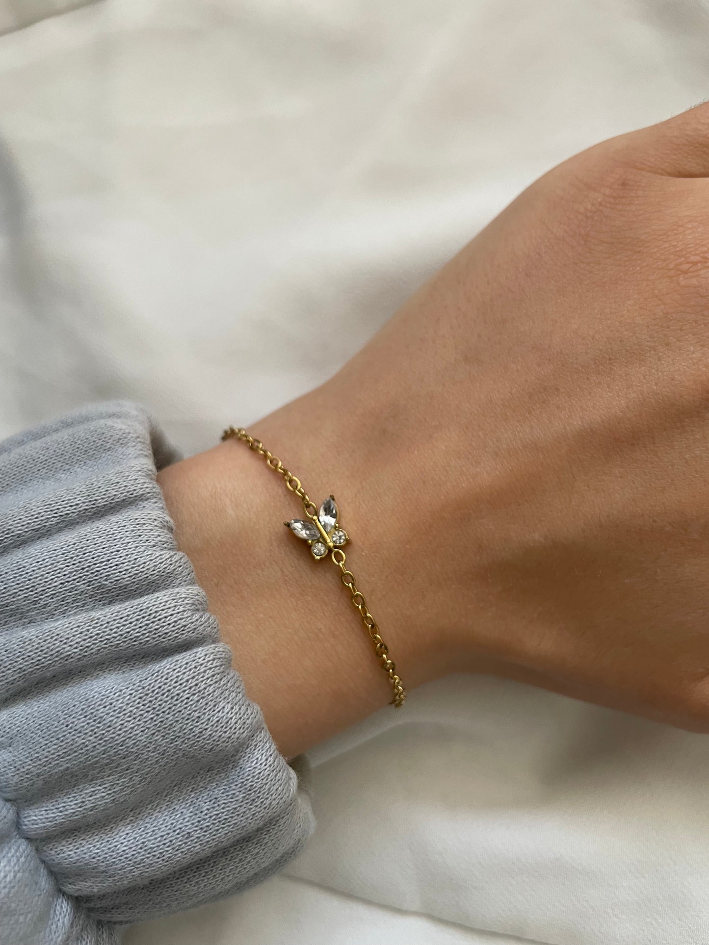 Schmetterling Armband aus Edelstahl