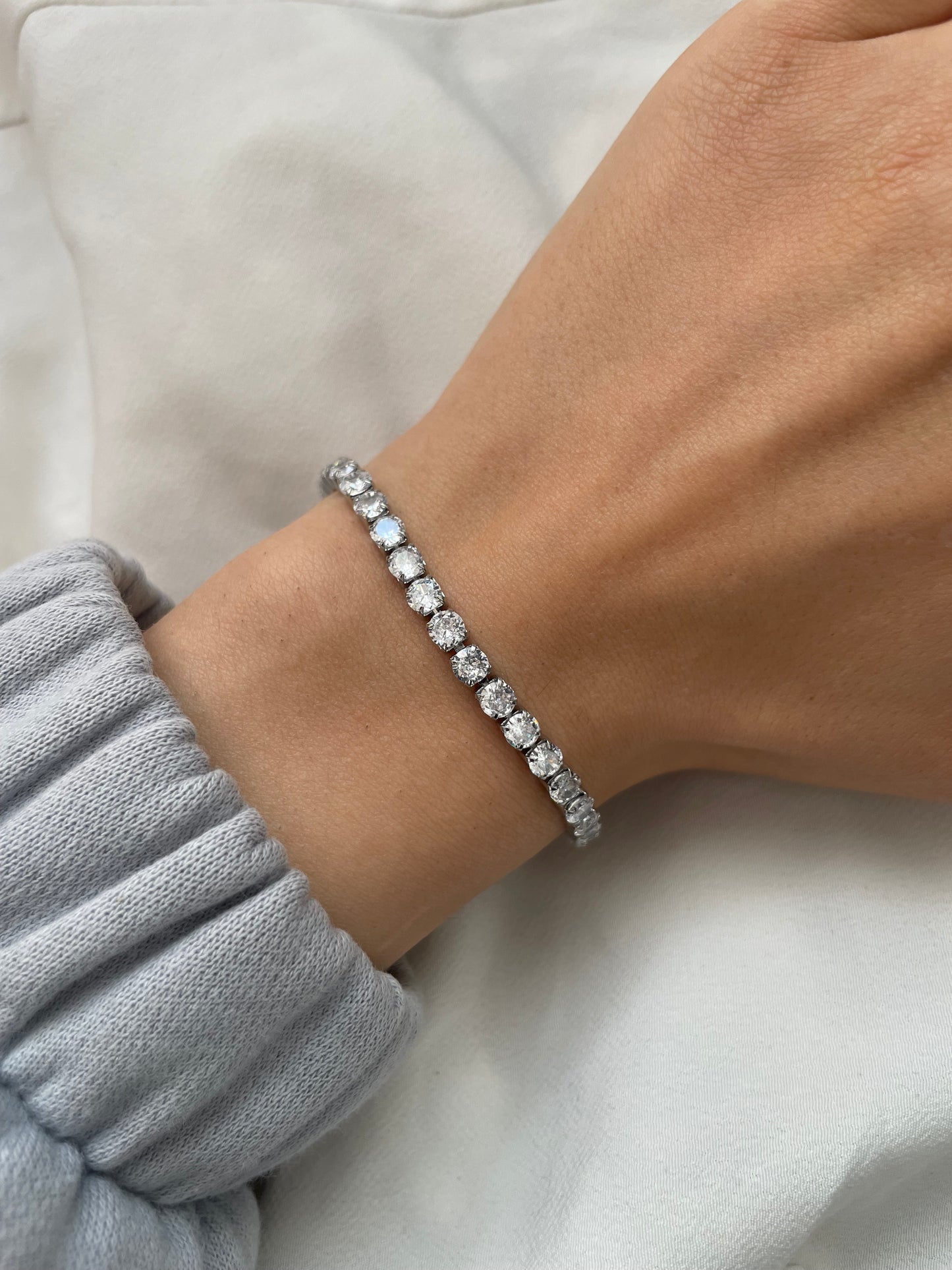 Tennisarmband 18k vergoldet