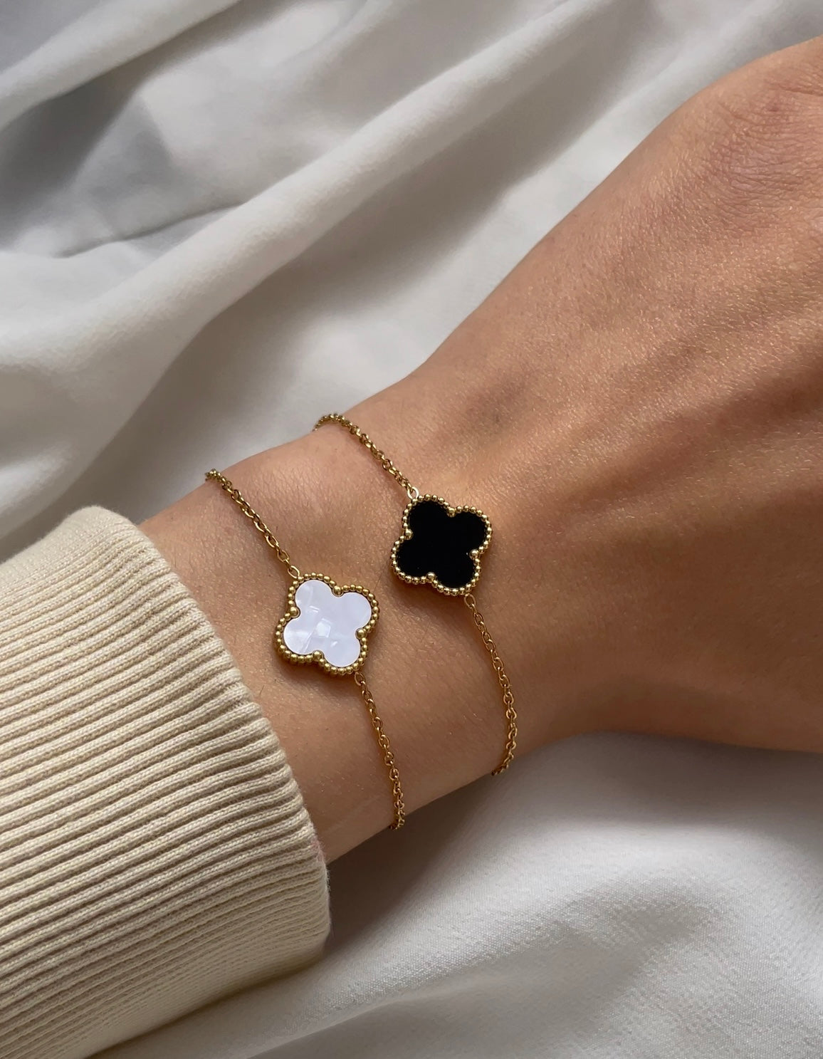 Blumen Armband 18k vergoldet