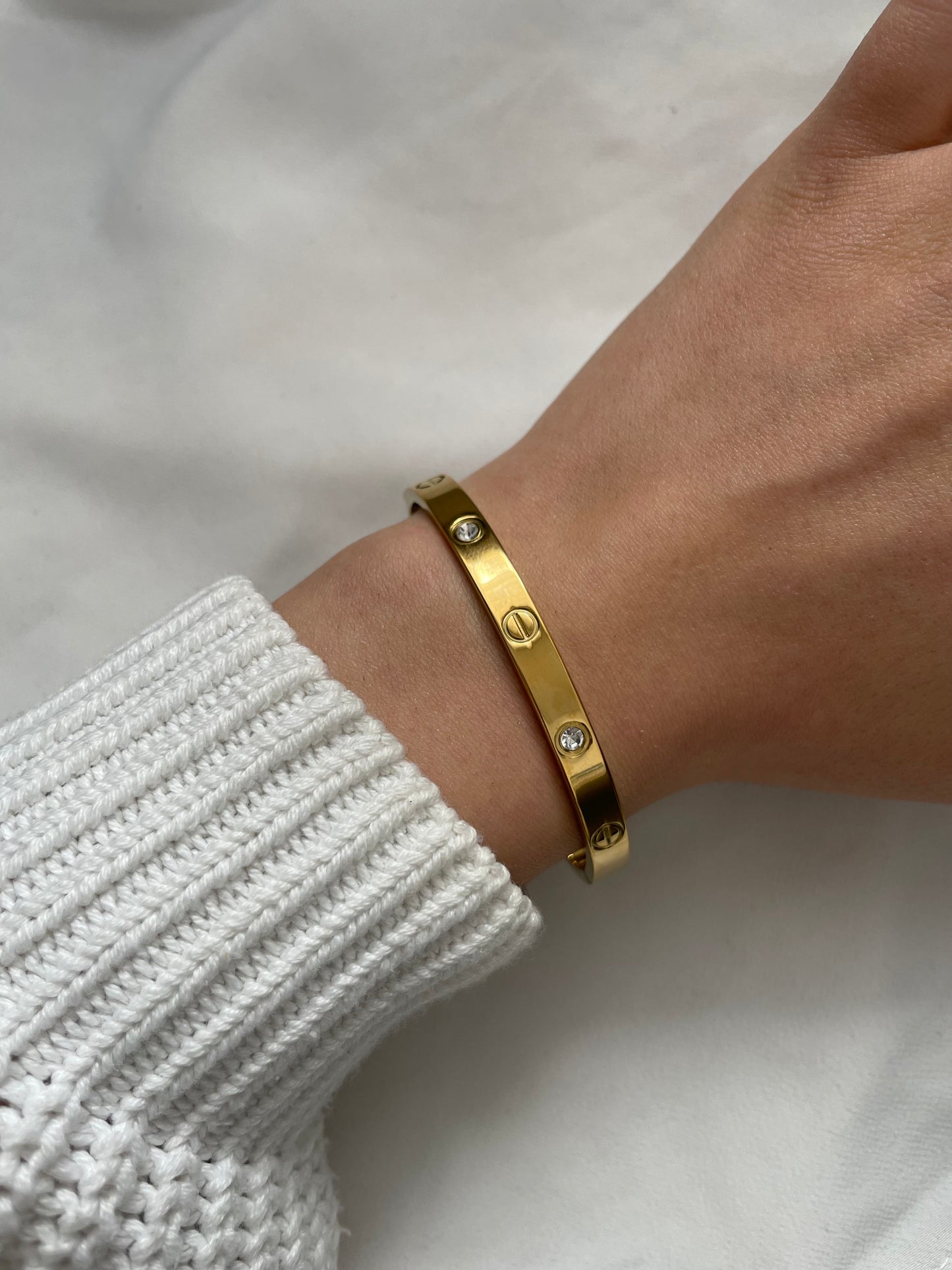 Armreif 18k vergoldet