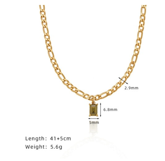 minimalistisch und elegante Halskette 18k vergoldet