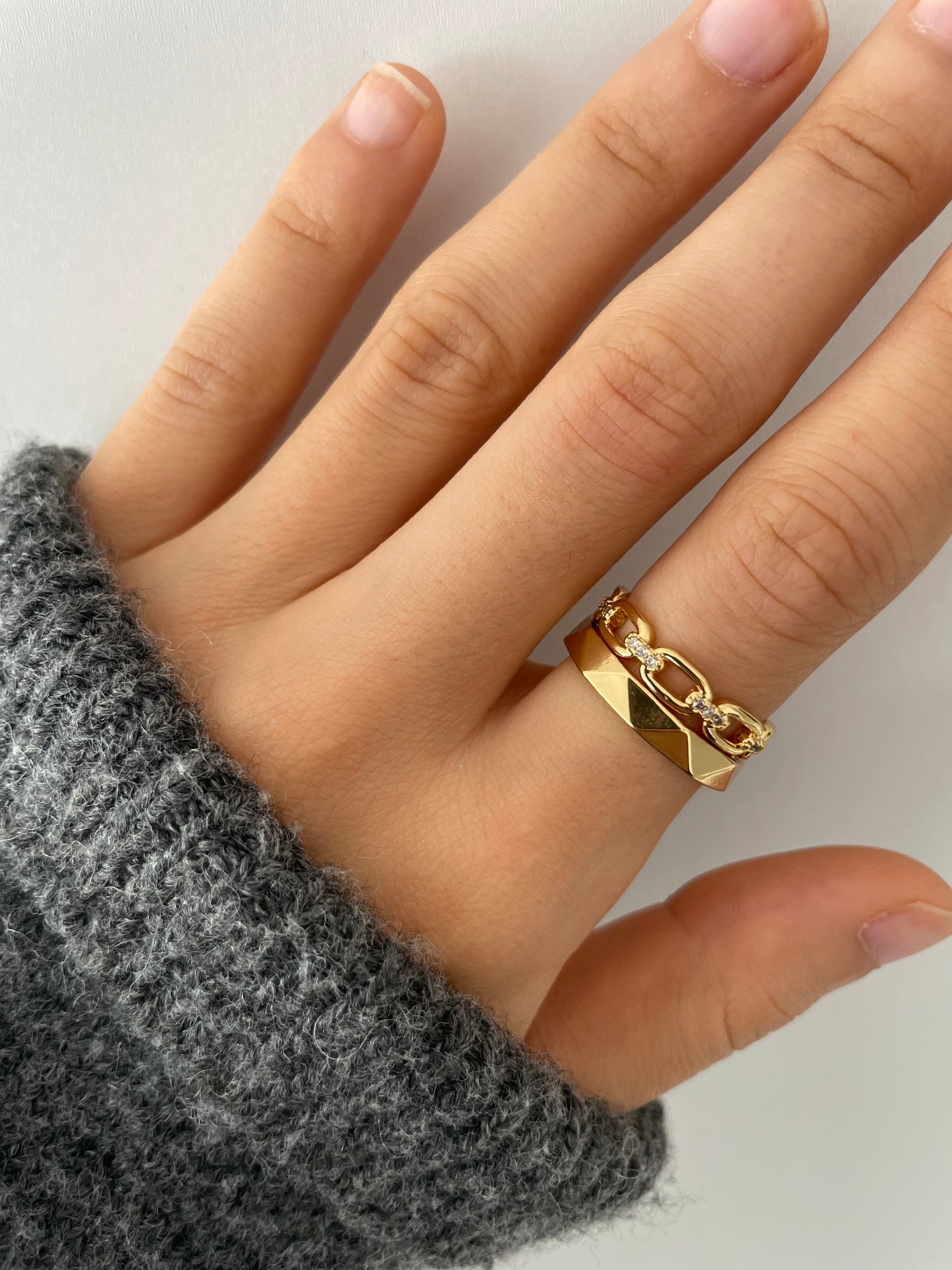Offener Ring aus Edelstahl
