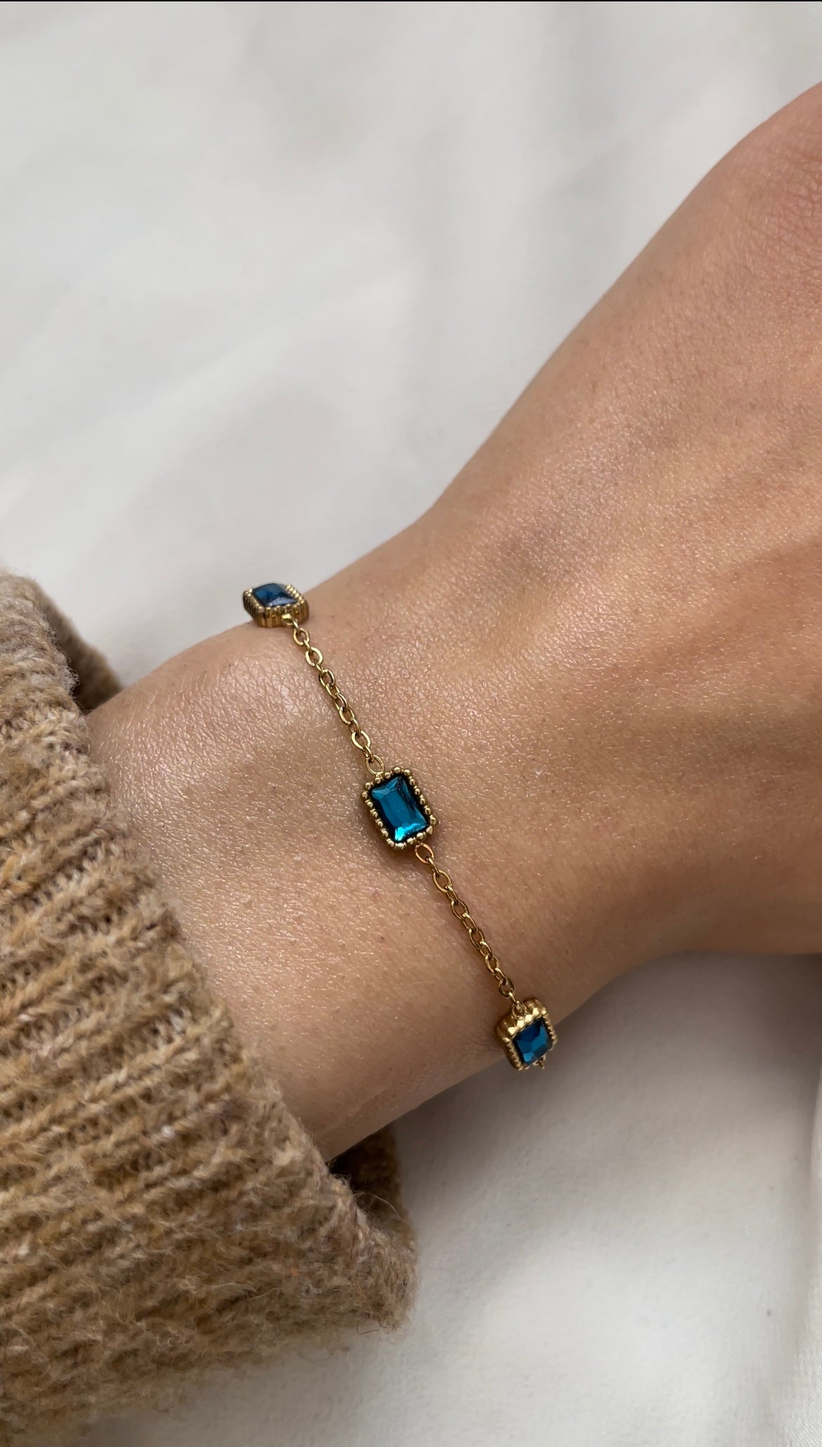 Armband moderner stil 18k vergoldet