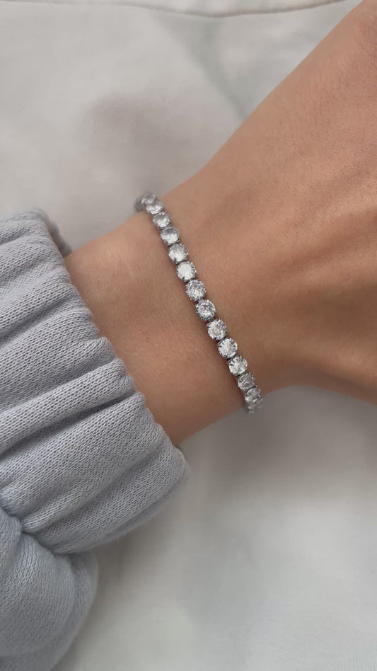 Tennisarmband 18k vergoldet