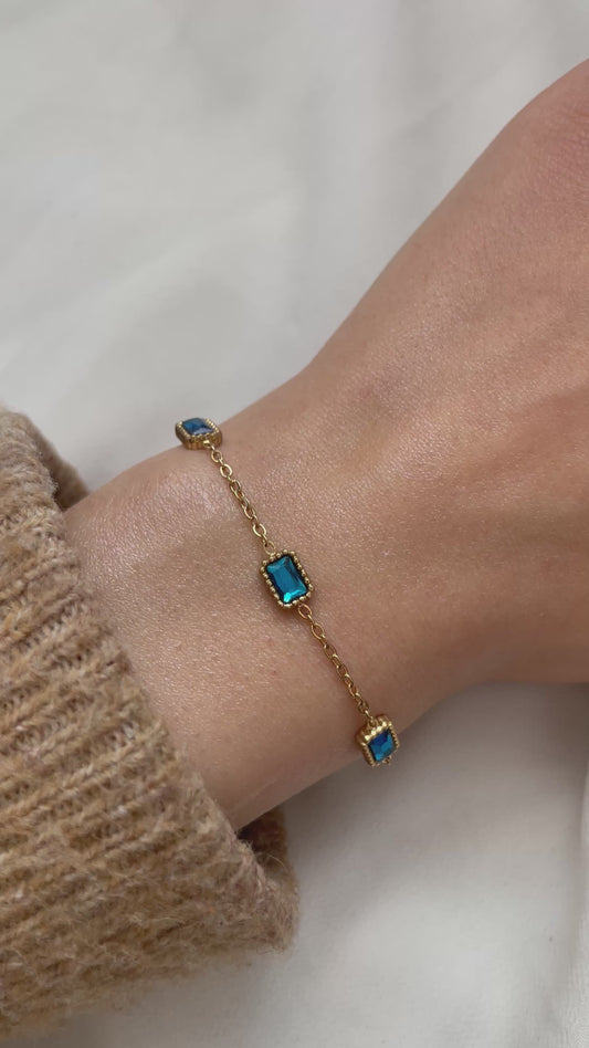 Armband moderner stil 18k vergoldet