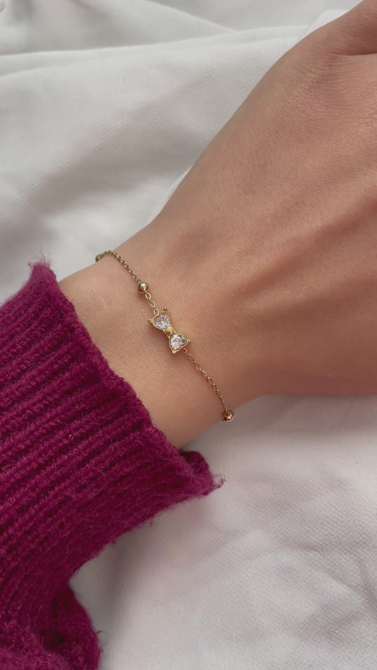 Schleifen Armband aus Edelstahl