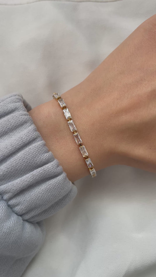 Tennisarmband aus Edelstahl